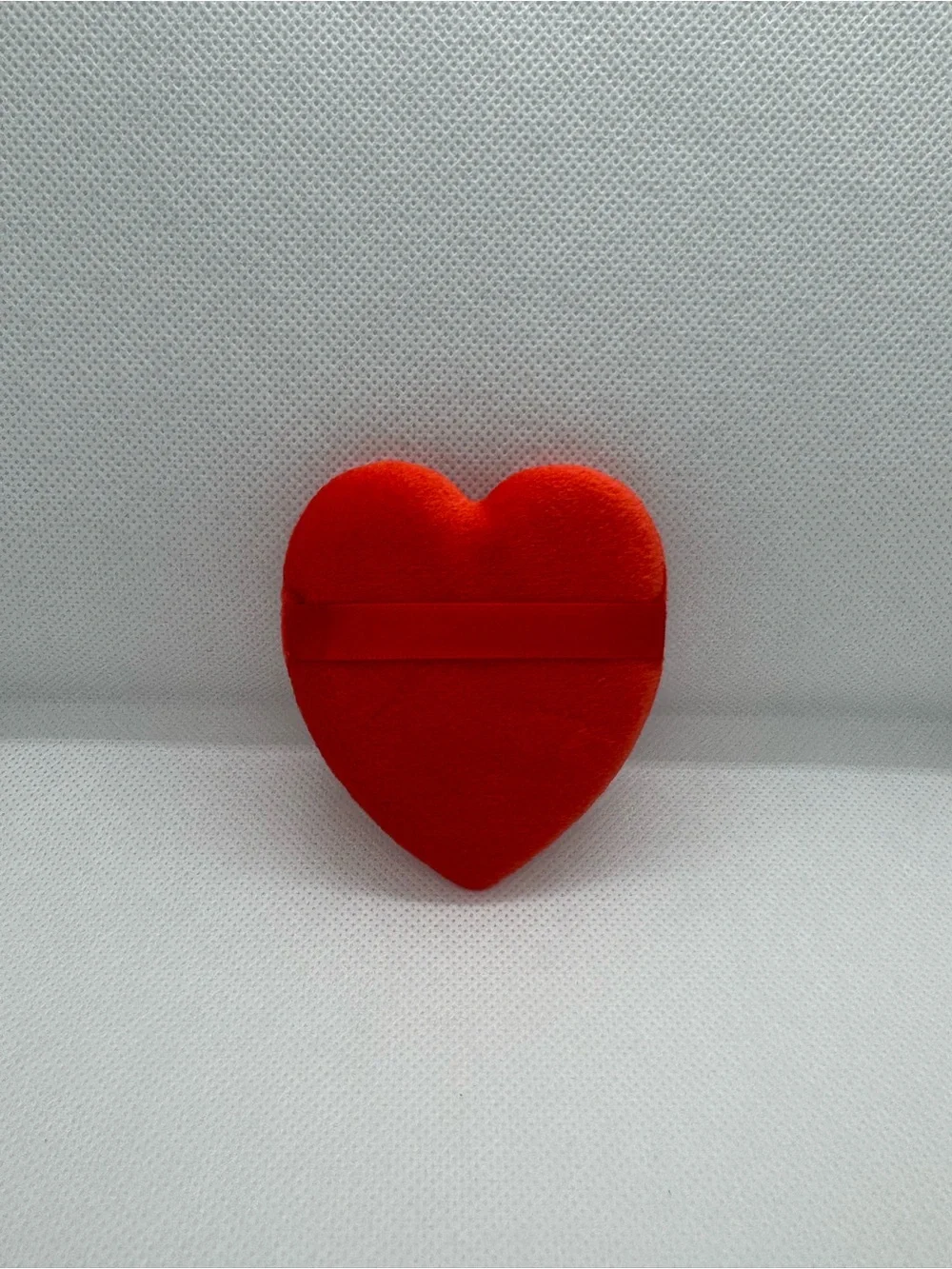 Red and pink Heart Shaped powder puff